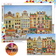 Load image into Gallery viewer, Houses Street 60*45CM (canvas) Full Square Drill Diamond Painting
