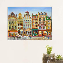 Load image into Gallery viewer, Houses Street 60*45CM (canvas) Full Square Drill Diamond Painting
