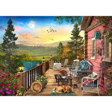 Load image into Gallery viewer, Woods House 70*50CM (canvas) Full Square Drill Diamond Painting
