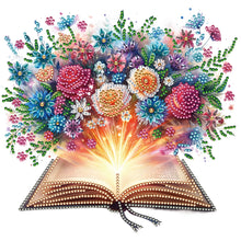 Load image into Gallery viewer, Flowers In Books 30*30CM (canvas) Partial Special-Shaped Drill Diamond Painting

