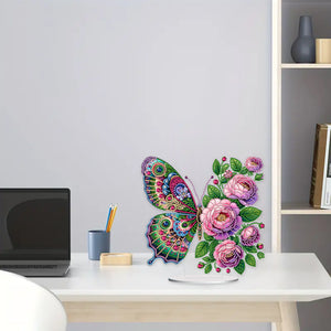 Butterfly Desktop Diamond Art Kits Diamond Art Tabletop Decor Home Office Decor