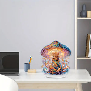 Mushroom Handmade Diamond Art Tabletop Decor Home Office Decor(Delicat Mushroom)