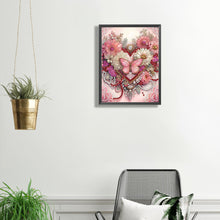 Load image into Gallery viewer, Flowers Of Love 30*40CM (canvas) Partial Special-Shaped Drill Diamond Painting
