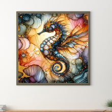 Load image into Gallery viewer, Glass Pattern Seahorse 40*40CM (canvas) Full Round Drill Diamond Painting
