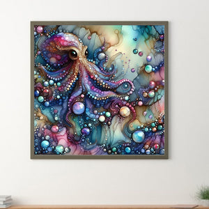Glass Pattern Octopus 40*40CM (canvas) Full Round Drill Diamond Painting