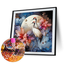 Load image into Gallery viewer, Glass Pattern Red-Crowned Crane 40*40CM (canvas) Full Round Drill Diamond Painting
