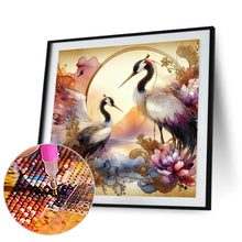 Load image into Gallery viewer, Glass Crane 40*40CM (canvas) Full Round Drill Diamond Painting
