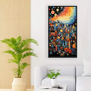 Dreamscape City 40*70CM (canvas) Full Round Drill Diamond Painting