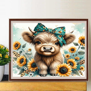 Consume Cattle 50*40CM (canvas) Full Round Drill Diamond Painting
