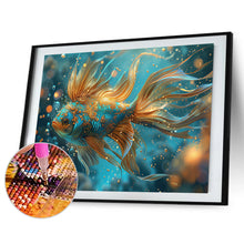 Load image into Gallery viewer, Gold Powder Betta 50*40CM (canvas) Full Round Drill Diamond Painting
