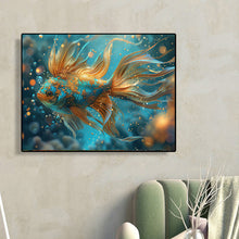 Load image into Gallery viewer, Gold Powder Betta 50*40CM (canvas) Full Round Drill Diamond Painting
