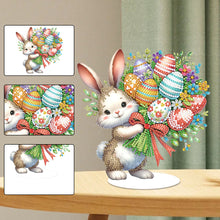 Load image into Gallery viewer, Special Shaped 5D Easter Egg Rabbit Diamond Art Tabletop Decor Home Office Decor
