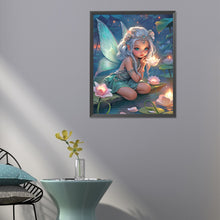 Load image into Gallery viewer, Lotus And Fairy Girl 40*50CM (canvas) Full Round Drill Diamond Painting

