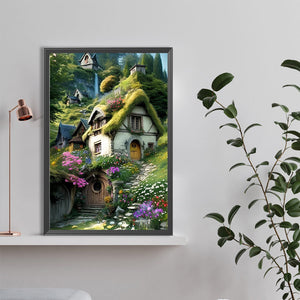 Forest House 40*60CM (canvas) Full Round Drill Diamond Painting