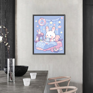 Cartoon Bunny Room 40*50CM (canvas) Full AB Round Drill Diamond Painting