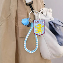 Load image into Gallery viewer, Double Side Aston Villa F.C. Diamond Painting Art Keychain Pendant Home Decor
