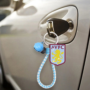 Double Side Aston Villa F.C. Diamond Painting Art Keychain Pendant Home Decor