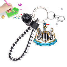 Load image into Gallery viewer, Double Side Newcastle United F.C.Diamond Painting Art Keychain Pendant Craft
