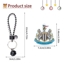 Load image into Gallery viewer, Double Side Newcastle United F.C.Diamond Painting Art Keychain Pendant Craft
