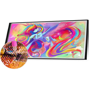Rainbow Baby Mary 80*40CM (canvas) Full Round Drill Diamond Painting