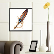 Load image into Gallery viewer, Feather 40*40CM (canvas) Full Round Drill Diamond Painting
