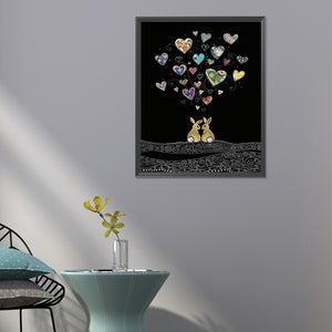 Love Bunny 40*50CM (canvas) Full Round Drill Diamond Painting