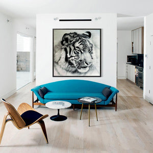 Tiger 30x30cm(canvas) full round drill diamond painting