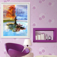 Load image into Gallery viewer, Wishing Tree 30x40cm(canvas) full round drill diamond painting

