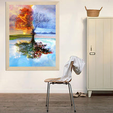 Load image into Gallery viewer, Wishing Tree 30x40cm(canvas) full round drill diamond painting
