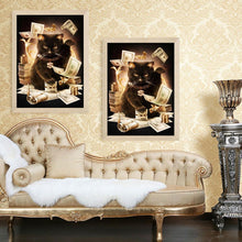 Load image into Gallery viewer, Money Cat Tree 26x36cm(canvas) full round drill diamond painting
