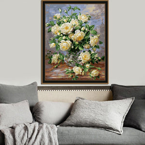 White Rose 30*40cm paint by numbers