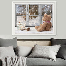 Load image into Gallery viewer, Bear 40x30cm(canvas) partial round drill diamond painting
