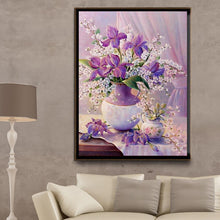 Load image into Gallery viewer, Romantic Flowerpot 30x40cm(canvas) partial round drill diamond painting
