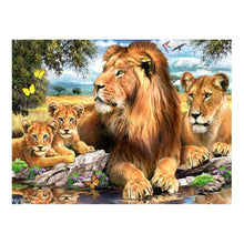 Load image into Gallery viewer, Beauty Animal 40x30cm(canvas) partial round drill diamond painting
