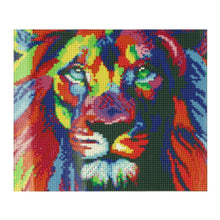 Load image into Gallery viewer, Lion Animal 35x30cm(canvas) full round drill diamond painting
