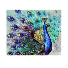 Load image into Gallery viewer, Peacock Flaunting Its Tail 40x30cm(canvas) partial round drill diamond painting
