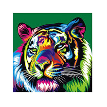 Load image into Gallery viewer, Colorful Tiger 30x30cm(canvas) partial round drill diamond painting
