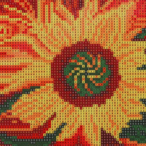 Sunflower 35x25cm(canvas) full round drill diamond painting