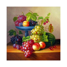 Load image into Gallery viewer, Fruits Grape 30x30cm(canvas) partial round drill diamond painting
