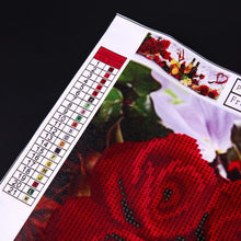Load image into Gallery viewer, Rose Wine 30x75cm(canvas) partial round drill diamond painting
