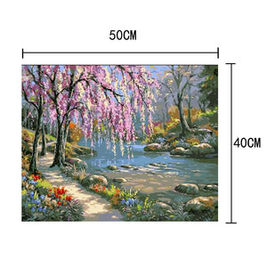 Romantic Creek 40*50cm paint by numbers