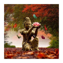 Load image into Gallery viewer, Buddha Holding Lotus 30x30cm(canvas) partial round drill diamond painting
