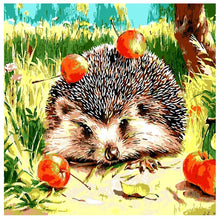 Load image into Gallery viewer, Hedgehog 30x30cm(canvas) partial round drill diamond painting
