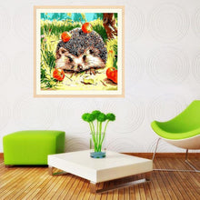 Load image into Gallery viewer, Hedgehog 30x30cm(canvas) partial round drill diamond painting
