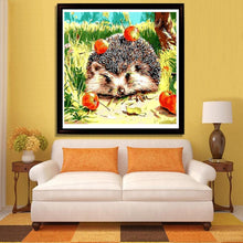 Load image into Gallery viewer, Hedgehog 30x30cm(canvas) partial round drill diamond painting
