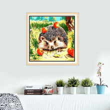 Load image into Gallery viewer, Hedgehog 30x30cm(canvas) partial round drill diamond painting
