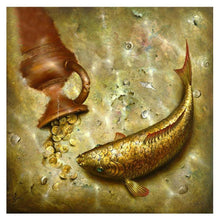 Load image into Gallery viewer, Fish 30x30cm(canvas) partial round drill diamond painting
