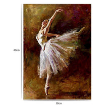 Load image into Gallery viewer, Ballet Dancer 30x40cm(canvas) partial round drill diamond painting
