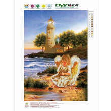 Load image into Gallery viewer, Lovely Angel 30x40cm(canvas) partial round drill diamond painting
