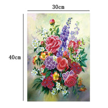 Load image into Gallery viewer, Flower Arrangement 40x30cm(canvas) partial round drill diamond painting
